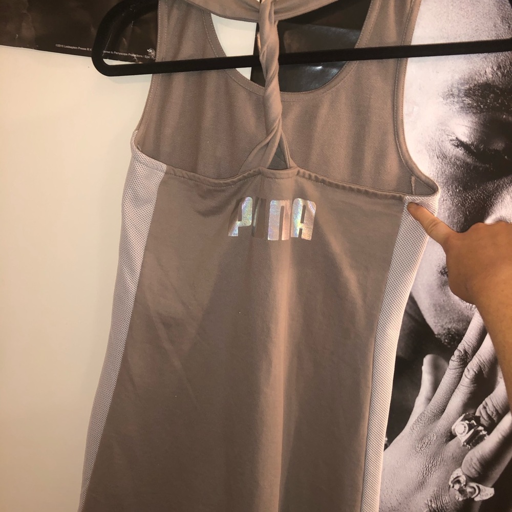 puma tennis dress with mesh sides